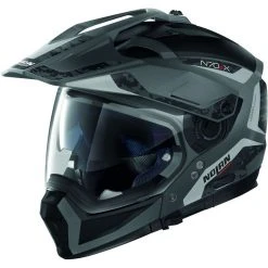 Crossover Motorradhelm Nolan N70.2 X TORPEDO N-Com 041 Lava Grey Opaco
