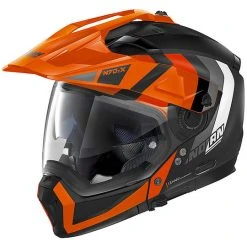 CrossOver On-Off Motorradhelm Nolan N70.2x DECURIO N-Com 031 Matt Schwarz Orange