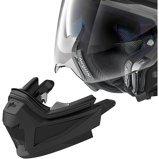 CrossOver On-Off Motorradhelm Nolan N70.2x DECURIO N-Com 033 Weiß Blau Meta – Bild 5