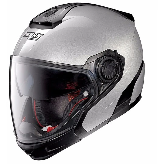 Helm Moto Modular Nolan Crossover N40.5 GT Spezielle N-COM Silber