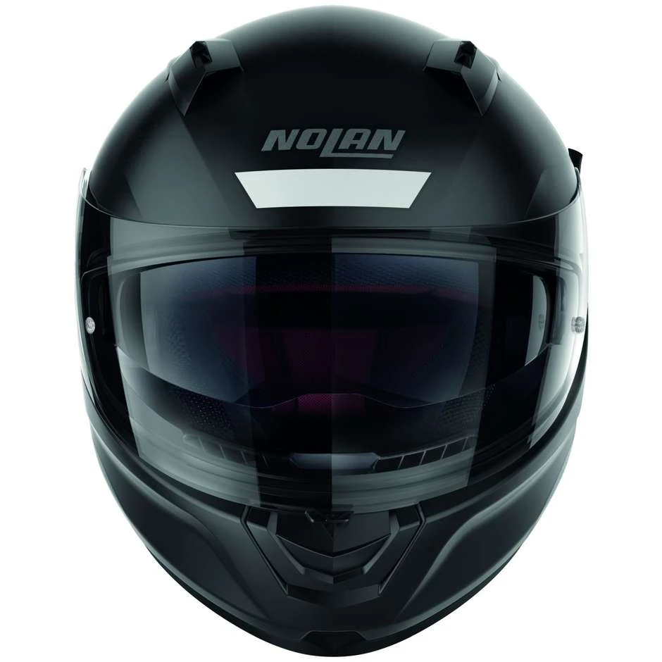 Integral Motorradhelm Nolan N60.6 STAPLE 040 Schwarz Matt Weiß – Bild 2