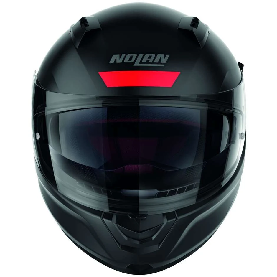 Integral Motorradhelm Nolan N60.6 STAPLE 041 Matt Rot – Bild 2