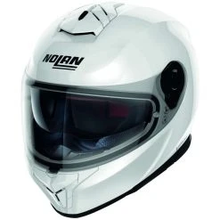 Integral Motorradhelm Nolan N80.8 CLASSIC N-Com 005 Weißmetall