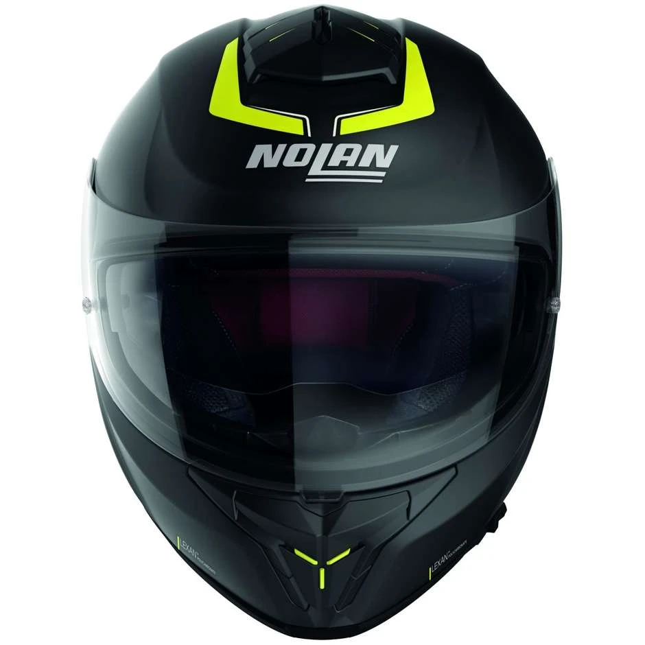 Integral Motorradhelm Nolan N80.8 STAPLE N-Com 055 Matt Schwarz Gelb â Bild 2