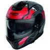 Integral Motorradhelm Nolan N80.8 STARSCREAM N-Com 033 Rot Matt Schwarz