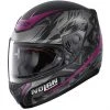 Integraler Motorradhelm Nolan N60.5 METROPOLIS 076 Matt Schwarz Lila