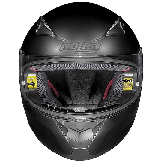 Integraler Motorradhelm Nolan N60.5 VELES 068 Schwarz Matt Gelb – Bild 3