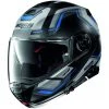 Modularer Motorradhelm P / J Nolan N100.5 UPWIND N-Com 060 Matt Blau Zulassung