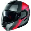 Modularer Motorradhelm P/J Nolan N90.3 Zulassung WILCO N-Com 029 Lava Matt Rot