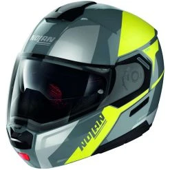 Modularer Motorradhelm P / J Nolan N90.3 Zulassung WILCO N-Com 030 Matt Gelb