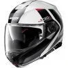 Modularer Motorradhelm P / J-Zulassung Nolan N100.5 HILLTOP N-Com 048 Weißmetall
