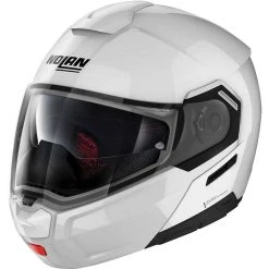 Modularer Motorradhelm P / J-Zulassung Nolan N90.3 CLASSIC N-Com 005 Weißmetall
