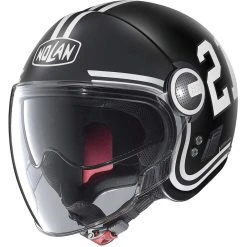 Motorradhelm Jet Nolan N21 Visier QUATERBACK 082 Matt Black