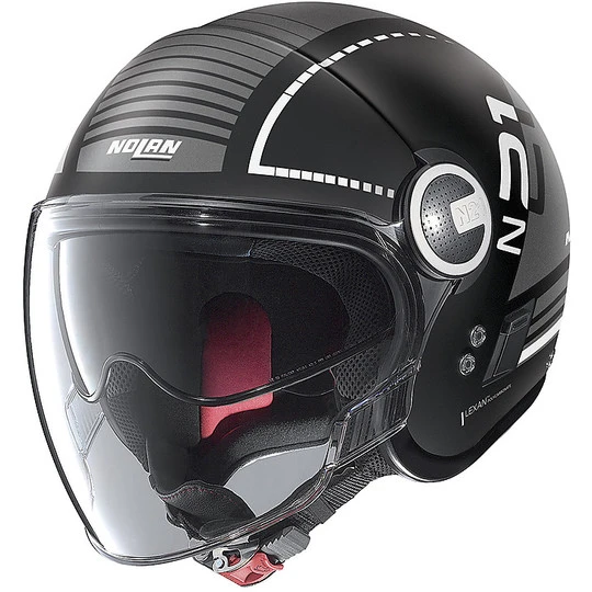 Motorradhelm Jet Nolan N21 VISIER RUNABOUT 056 Matt Schwarz