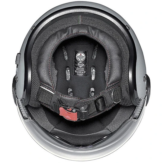 Motorradhelm Jet Nolan N21 VISIER RUNABOUT 057 Schwarz Glänzend – Bild 2