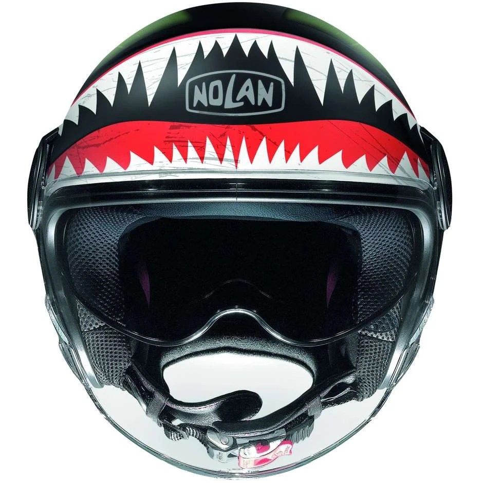 Motorradhelm Jet Nolan N21 VISOR SKYDWELLER 091 Matt Grün – Bild 3