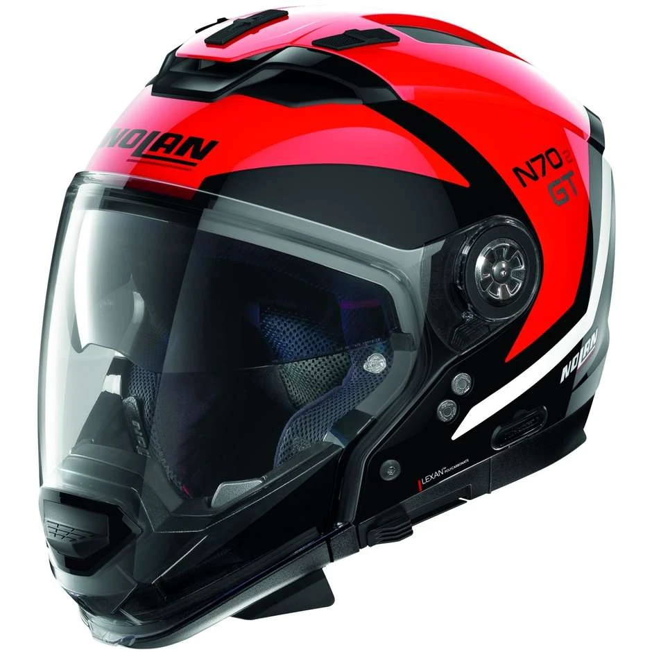 Nolan N70.2 Crossover Motorradhelm GT GLARING N-Com 047 Glossy Red