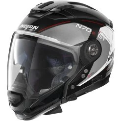 Nolan N70.2 GT LAKOTA N-Com 037 Crossover Motorradhelm Schwarz Metall Rot