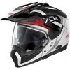Nolan N70.2 X BUNGEE N-Com 039 Crossover Motorradhelm Weiß Metall Rot