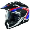 Nolan N70.2x Crossover ON-OFF Motorradhelm Grandes Alpes N-Com 026 Weiß Glänzend Blau